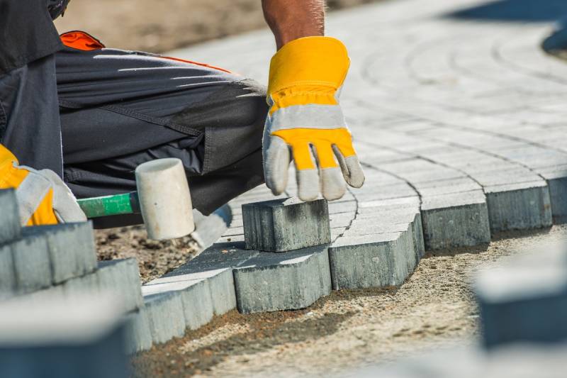 Brick and Stone Patio Construction